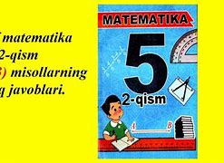 5 Sinf Matematika Masalalar Javoblari 2020