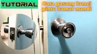 Cara Memasang Slot Pintu Bulat Dari Kayu Ke Tembok Rumah